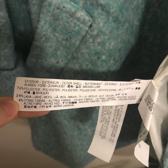 Zara light green coat - Picture 3 of 5